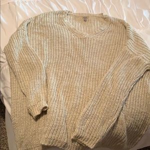 Oversized cream cardigan. Super soft & comfy!